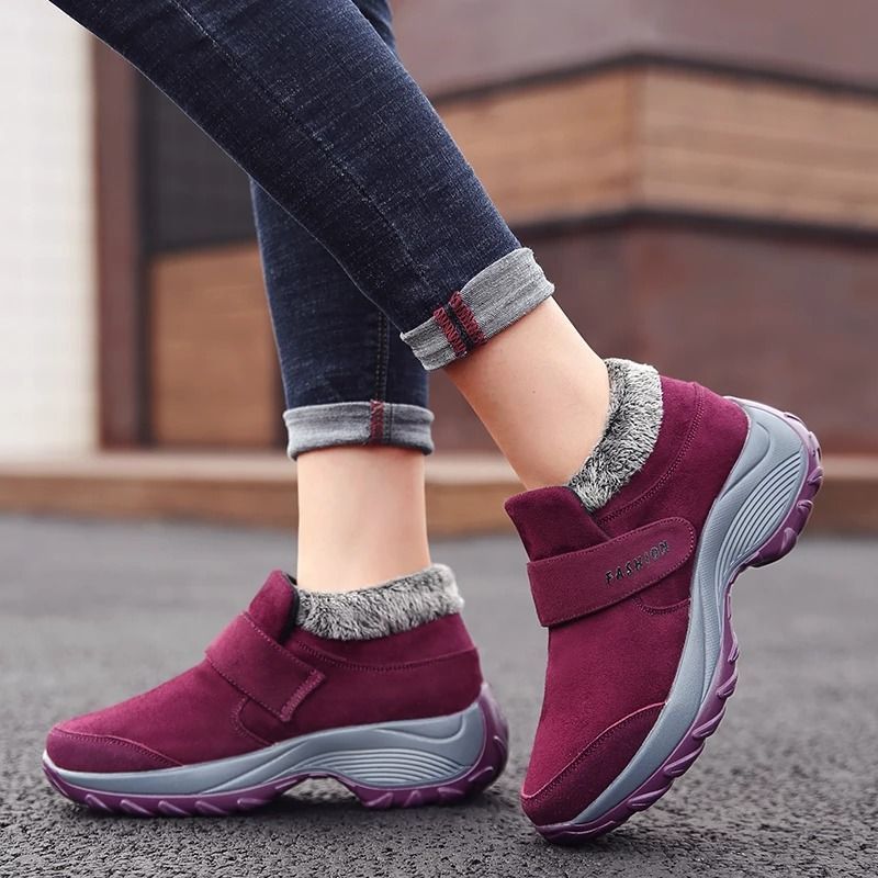 Women Plush Orthopedic Ankle Hiking Boots