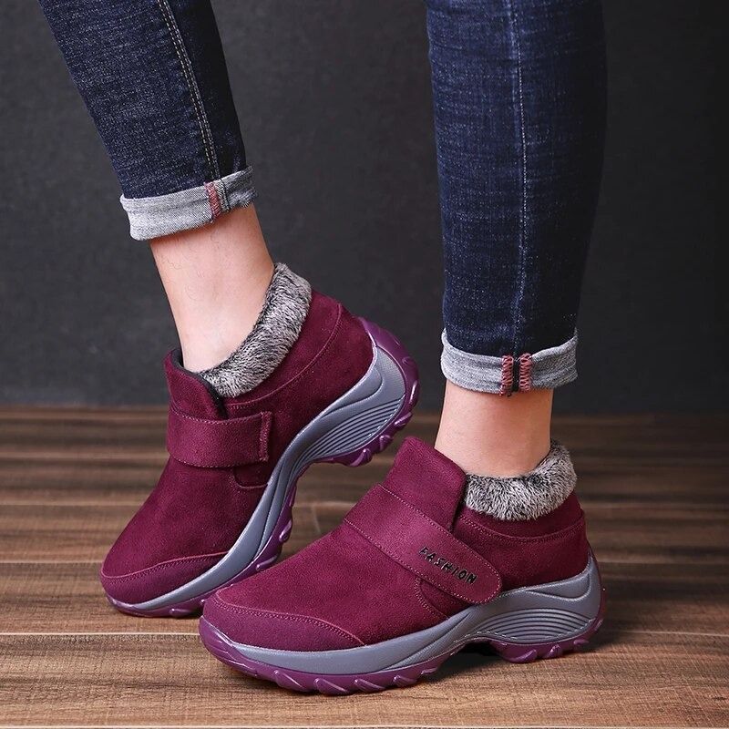 Women Plush Orthopedic Ankle Hiking Boots