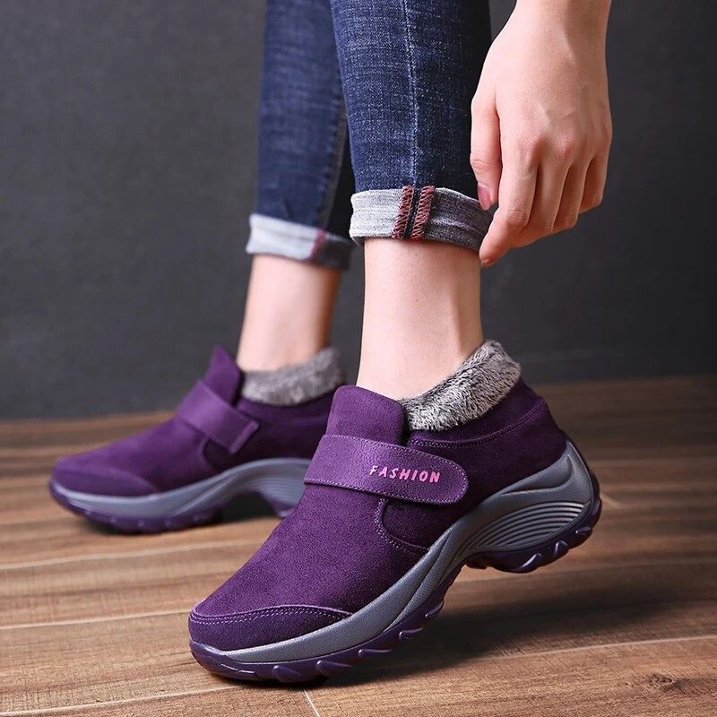 Women Plush Orthopedic Ankle Hiking Boots