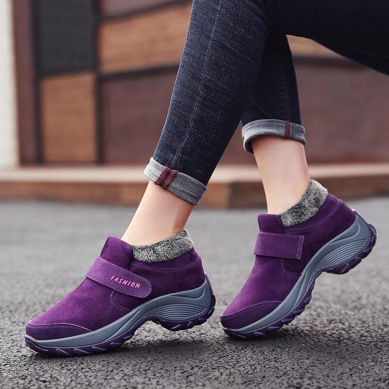 Women Plush Orthopedic Ankle Hiking Boots