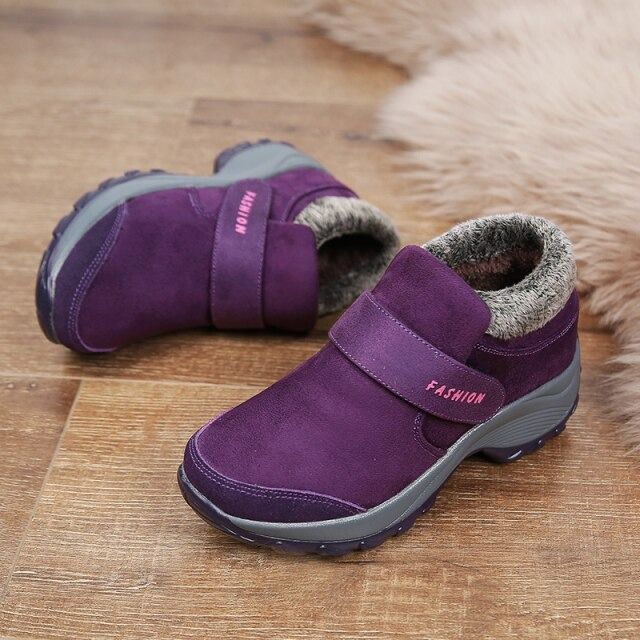 Women Plush Orthopedic Ankle Hiking Boots