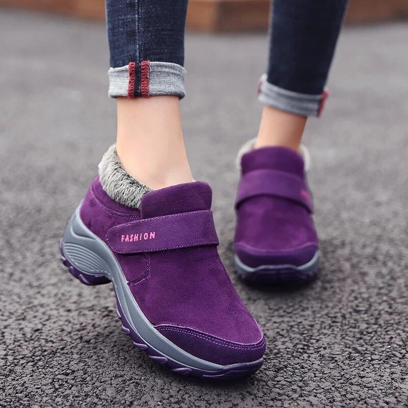Women Plush Orthopedic Ankle Hiking Boots