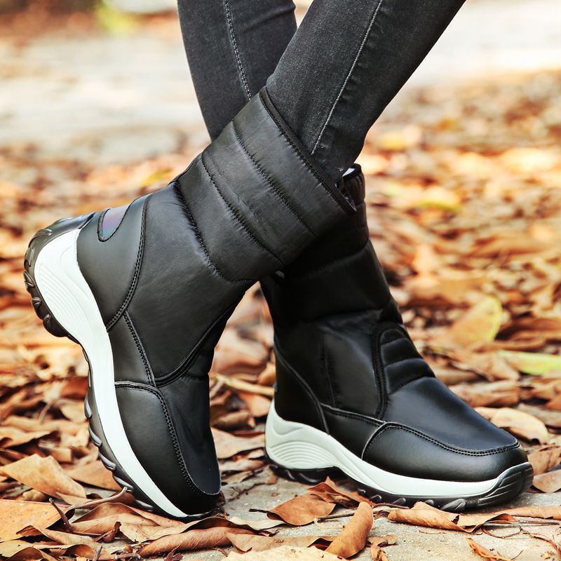 Women Fur Waterproof Orthopedic Snow Boots