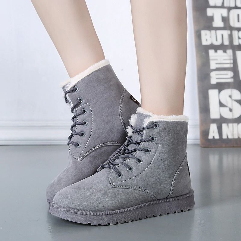 Women Orthopedic Fur Waterproof Ankle Boots