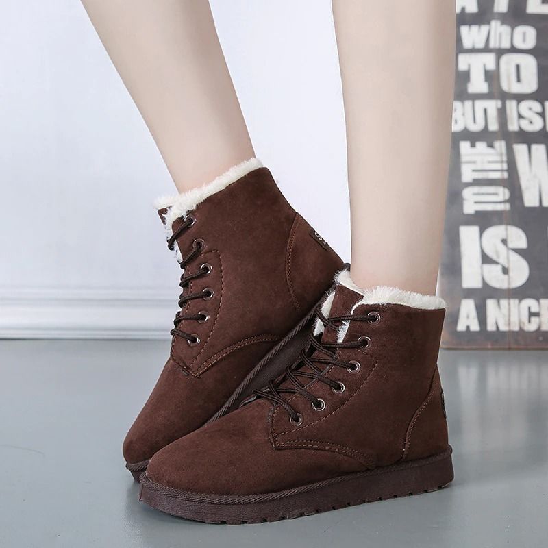 Women Orthopedic Fur Waterproof Ankle Boots