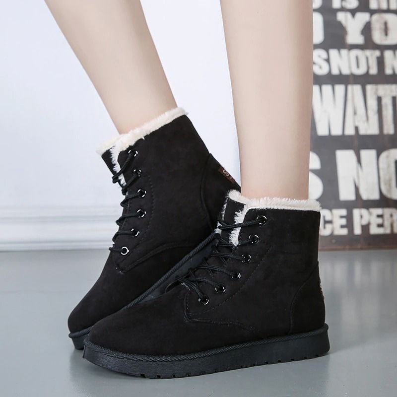 Women Orthopedic Fur Waterproof Ankle Boots