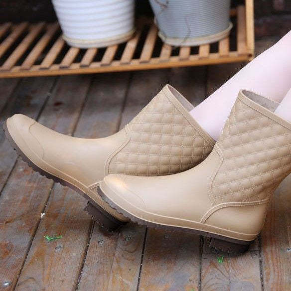 Women Rain Boots Orthopedic Mid Calf Shoes