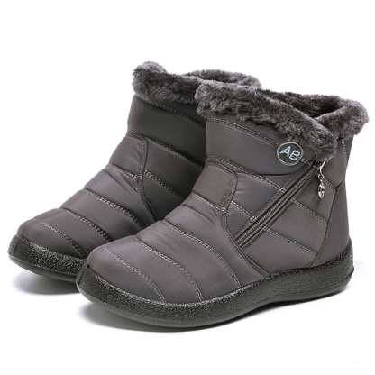 Women Fur Lined Outdoor Orthopedic Snow Boots