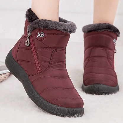 Women Fur Lined Outdoor Orthopedic Snow Boots