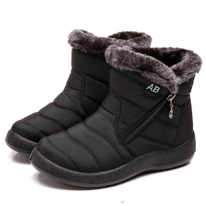 Women Fur Lined Outdoor Orthopedic Snow Boots