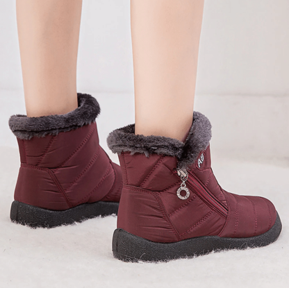Women Fur Lined Outdoor Orthopedic Snow Boots