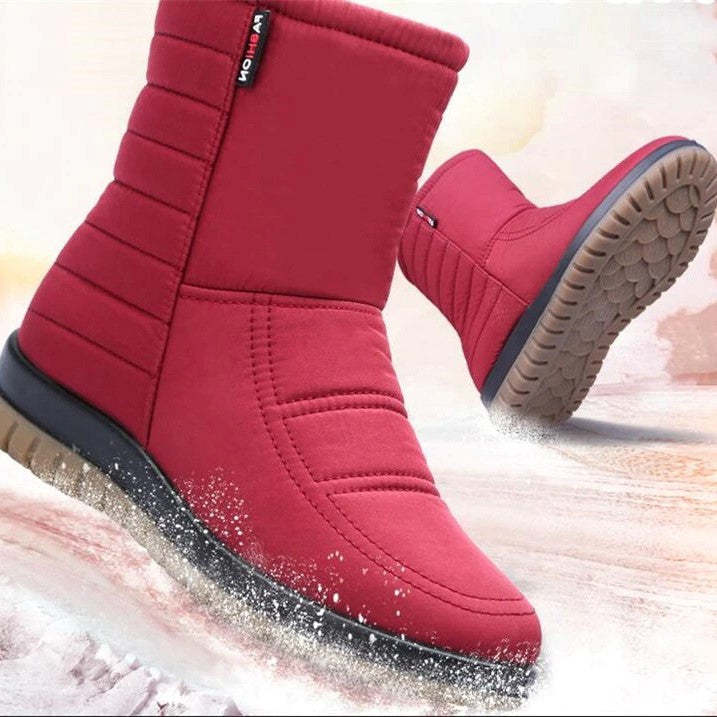 Women Orthopedic Boots Waterproof Fur Ankle Shoes