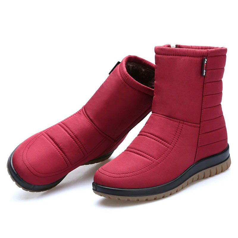 Women Orthopedic Boots Waterproof Fur Ankle Shoes