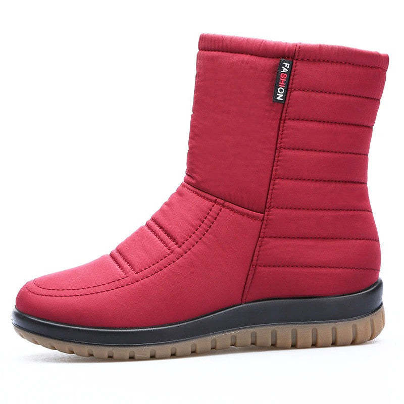 Women Orthopedic Boots Waterproof Fur Ankle Shoes