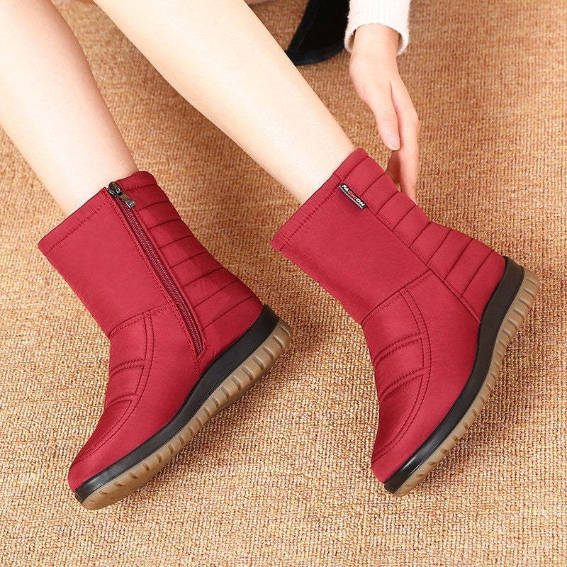 Women Orthopedic Boots Waterproof Fur Ankle Shoes