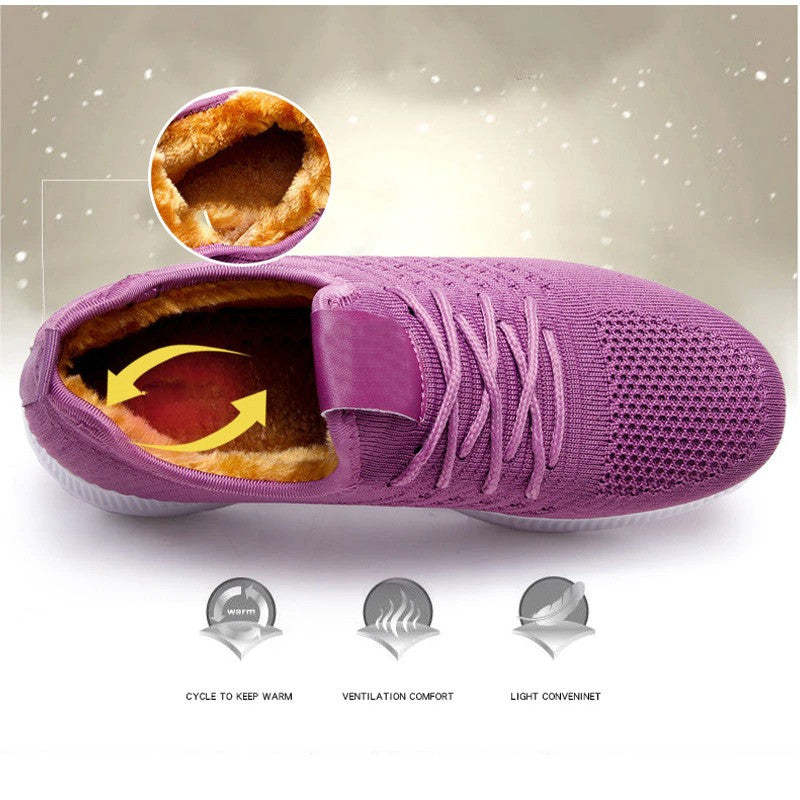 Women Orthopedic Shoes Plus Fur Winter Shoes