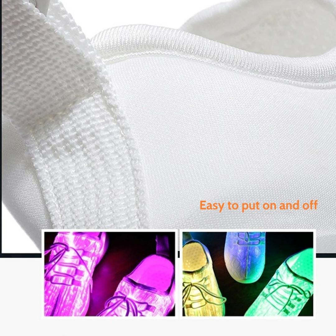 Women Led Fiber Optic Orthopedic Sneakers
