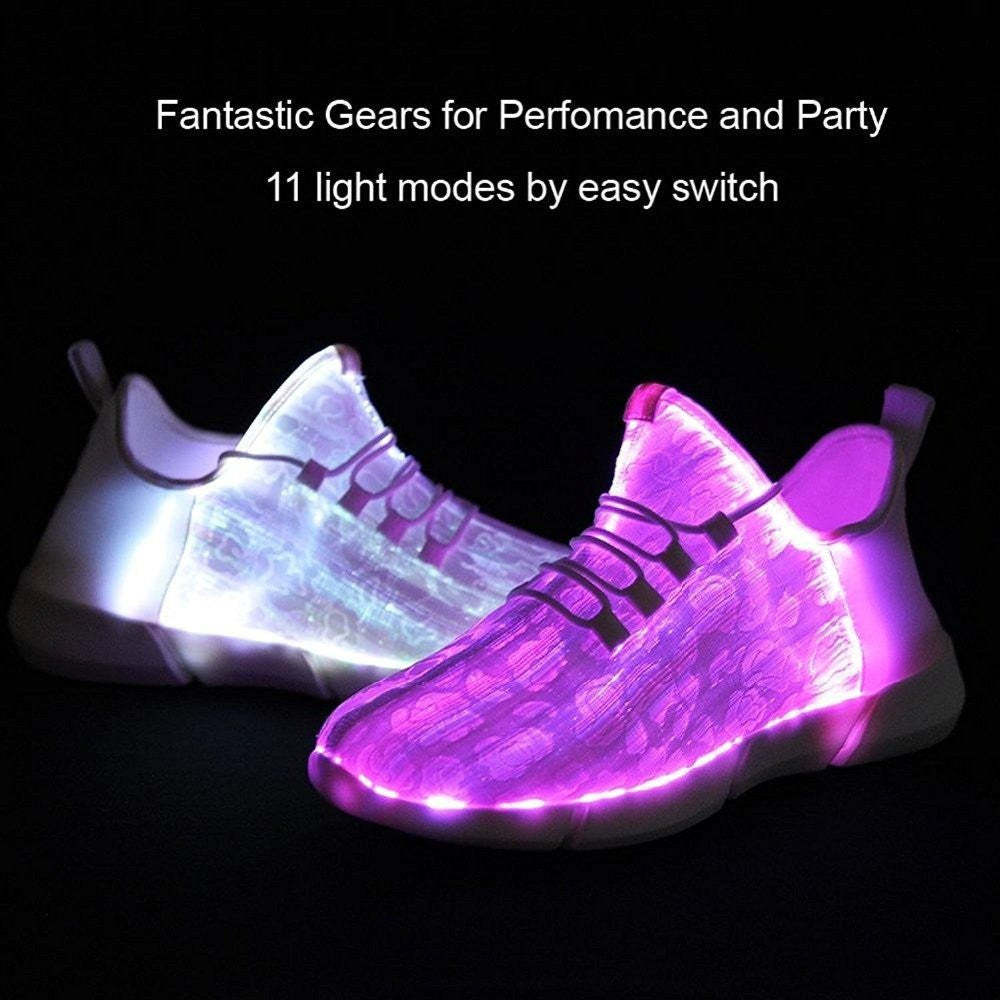 Women Led Fiber Optic Orthopedic Sneakers