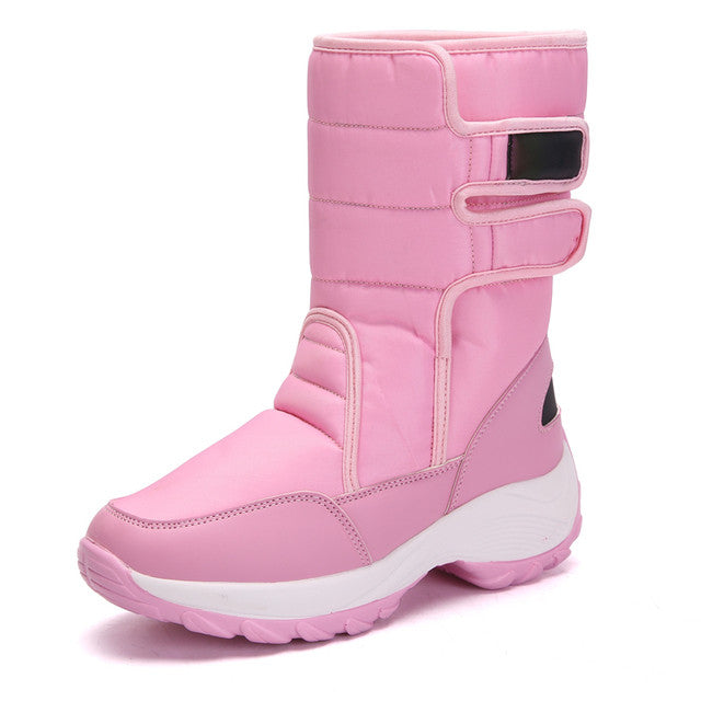 Women Fur Waterproof Orthopedic Snow Boots