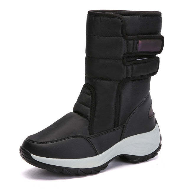 Women Fur Waterproof Orthopedic Snow Boots