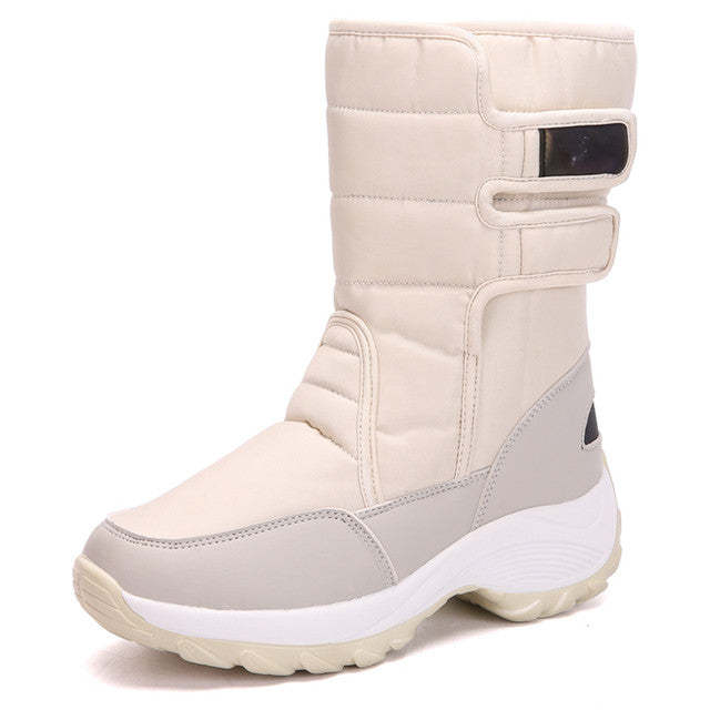 Women Fur Waterproof Orthopedic Snow Boots