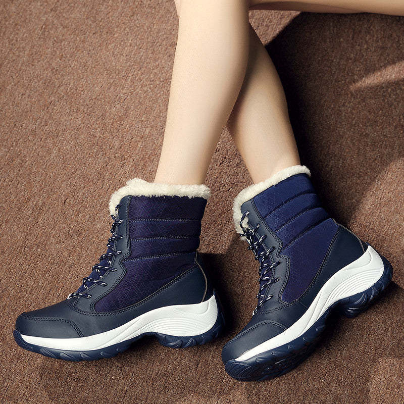 Women Thick Fur High Heel Orthopedic Boots
