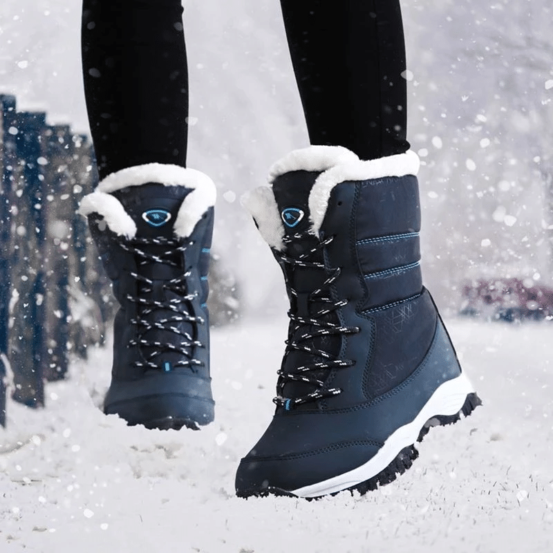 Women Thick Fur High Heel Orthopedic Boots