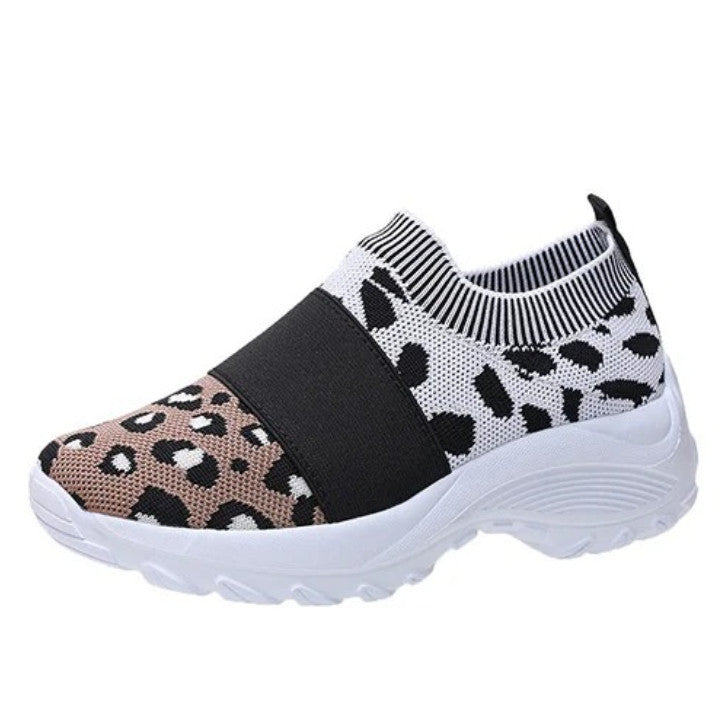 Women's Leopard Orthopedic Slip-on Mesh Shoes