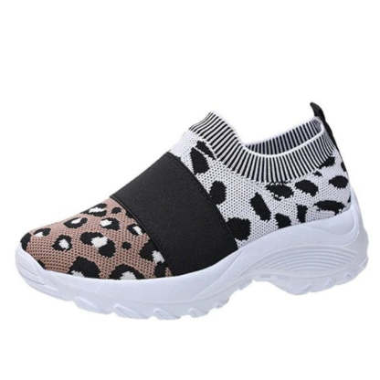 Women's Leopard Orthopedic Slip-on Mesh Shoes
