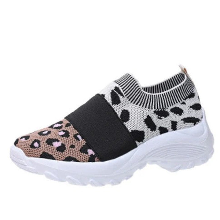 Women's Leopard Orthopedic Slip-on Mesh Shoes