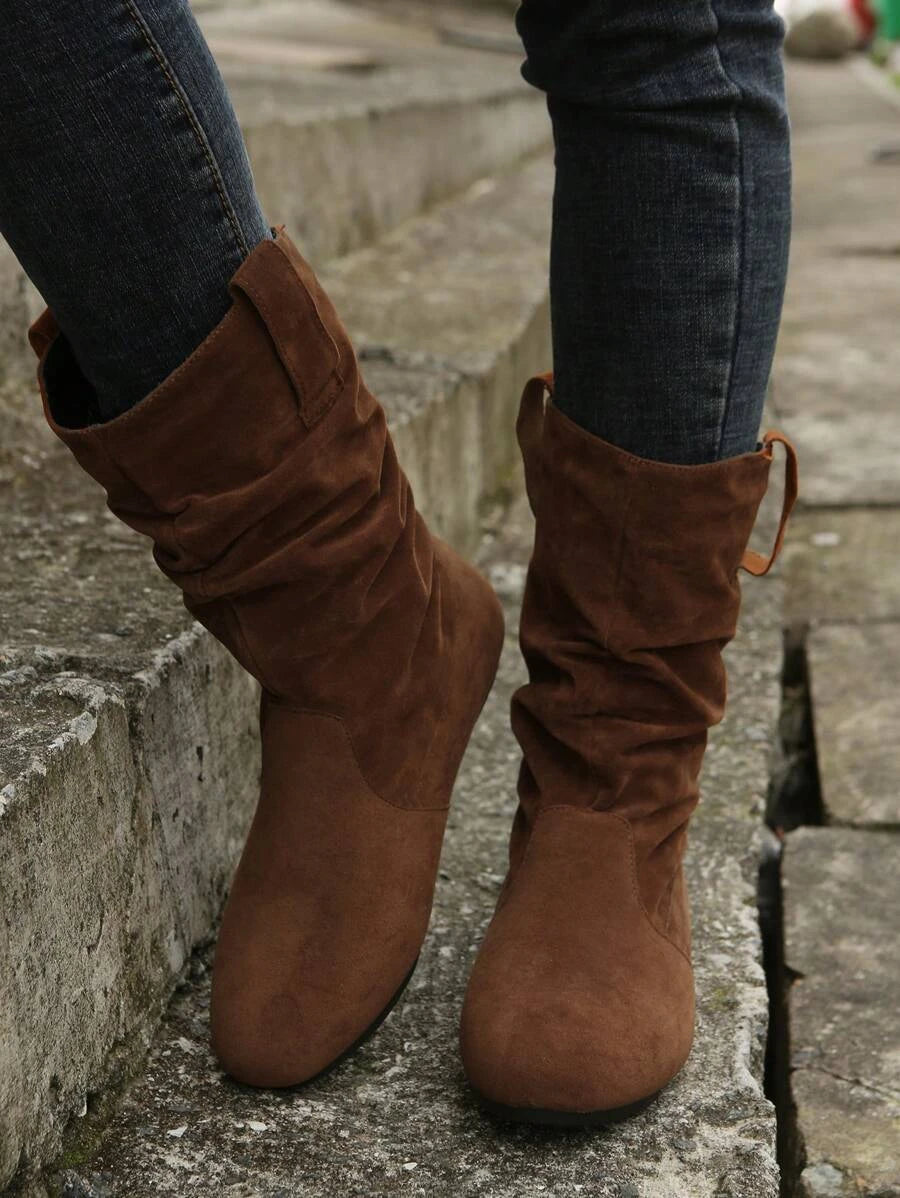 Softly lined warm ankle boots