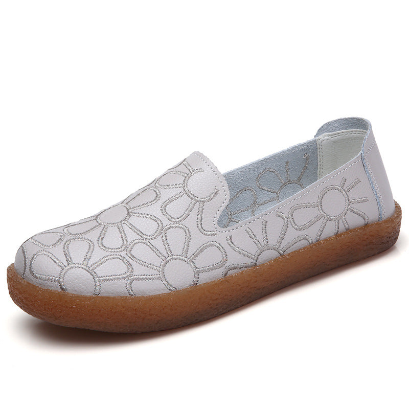 New Loafers Women's Breathable Flat-bottomed Shoe
