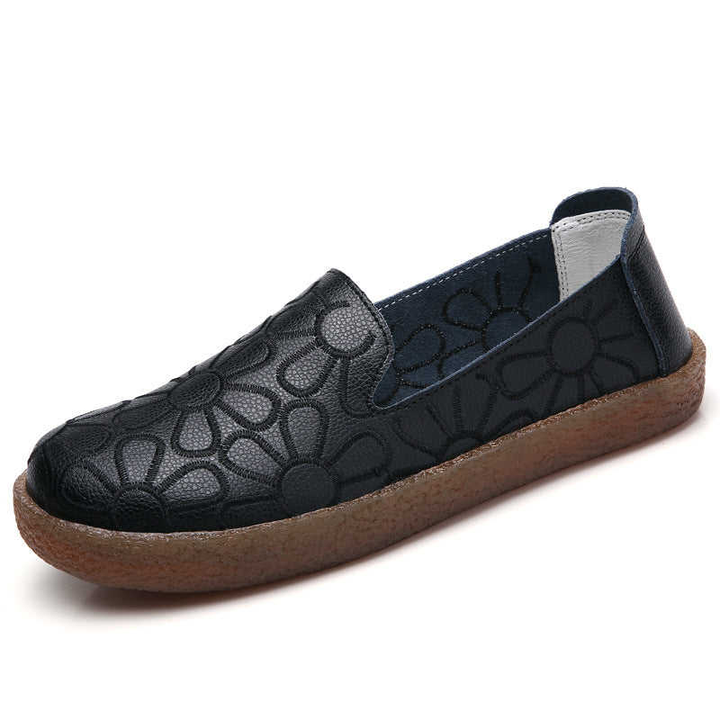 New Loafers Women's Breathable Flat-bottomed Shoe