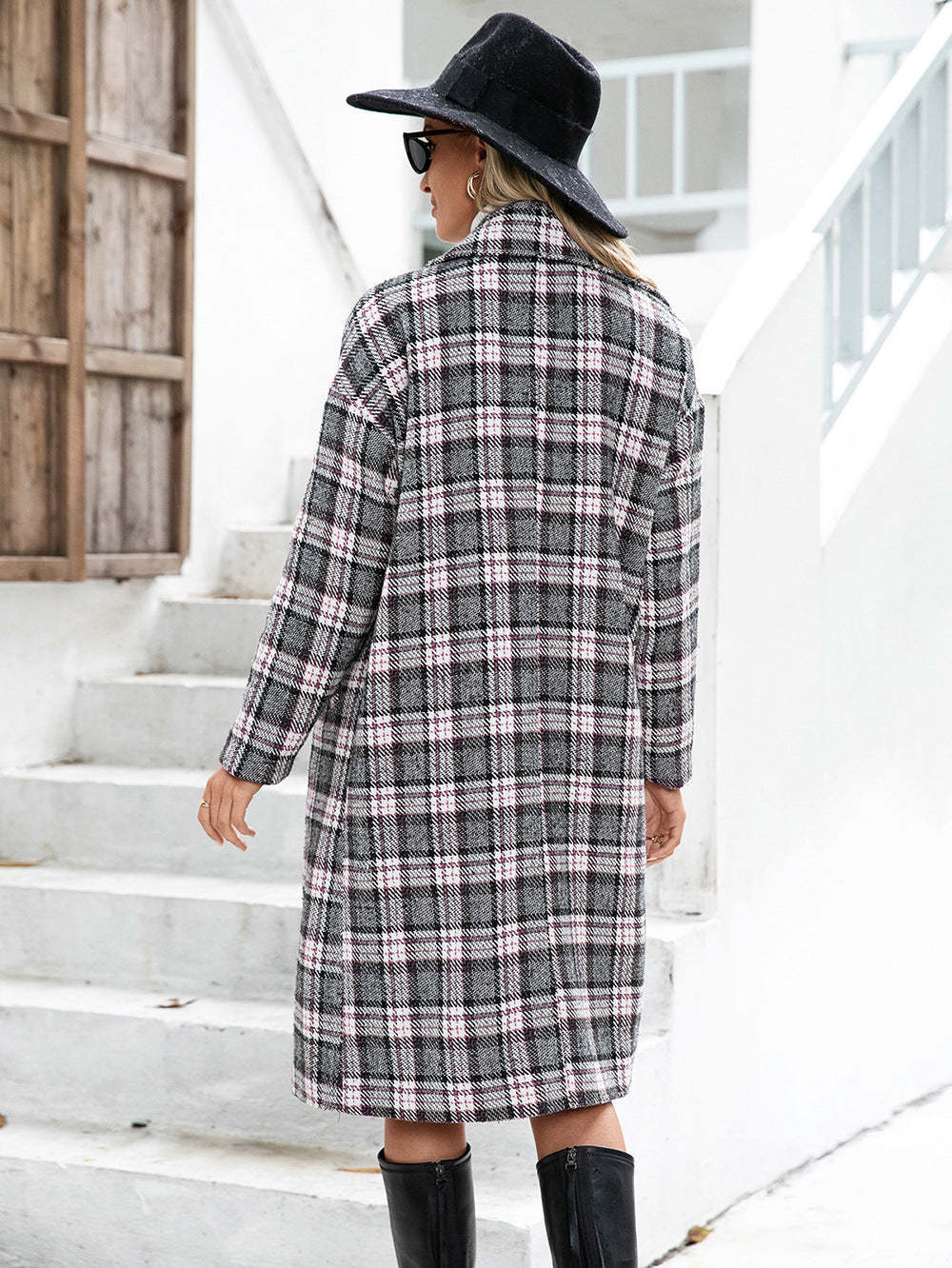 Plaid Longline Coat