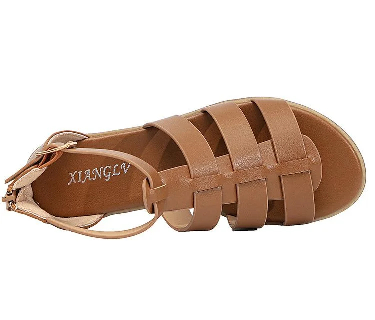 New Simple Casual Open Toe Flat Roman Sandals