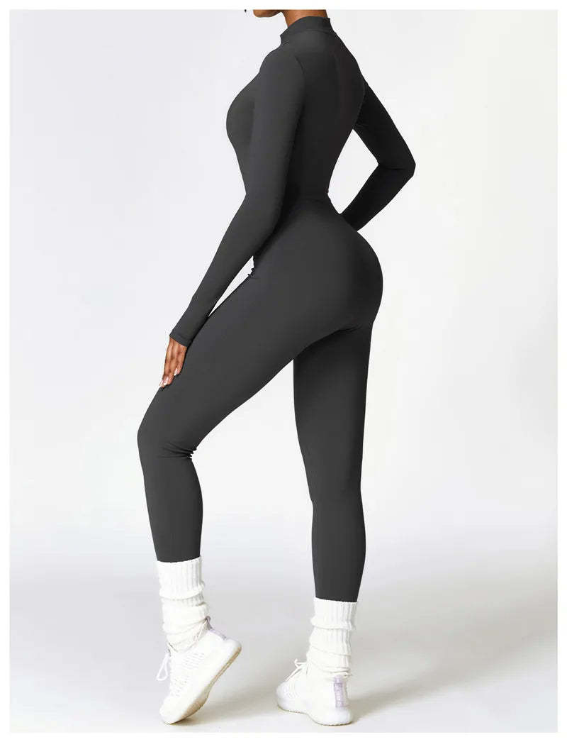 Sports Jumpsuit With Zipper