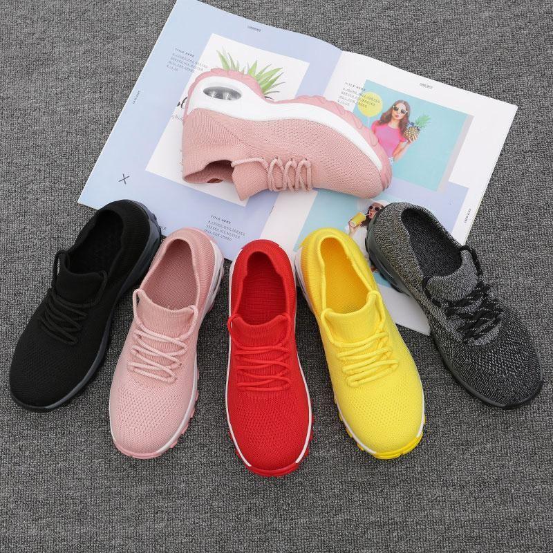 Lace Up Walking Running Shoes Platform Sneakers