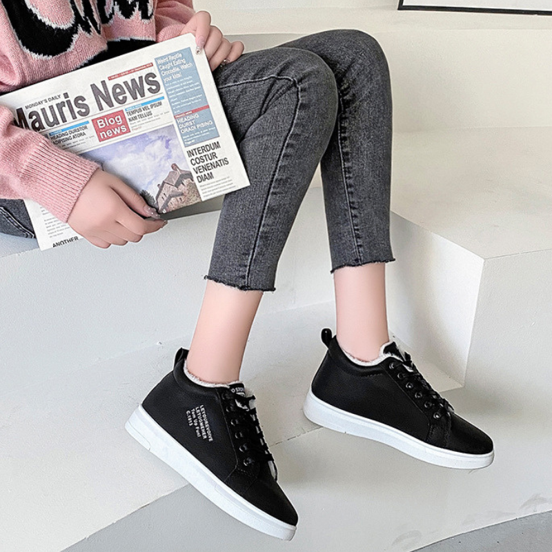 Women Orthopedic Boots Short Plush Comfortable Canvas Ankle Boots
