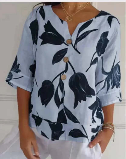 Oversized Floral Blouse