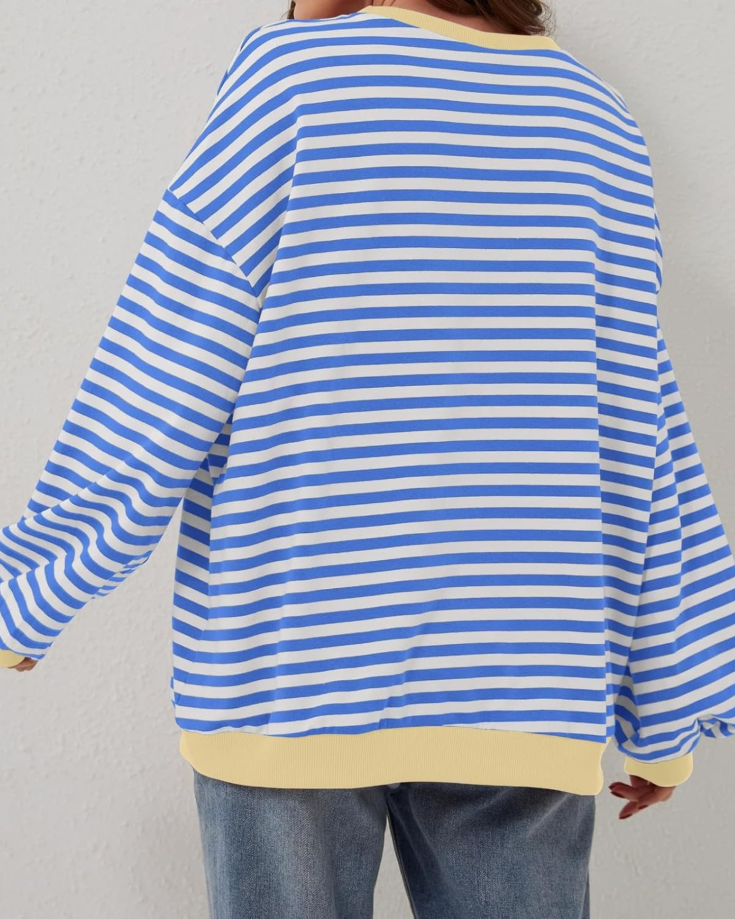 Oversized Striped Sweatshirt