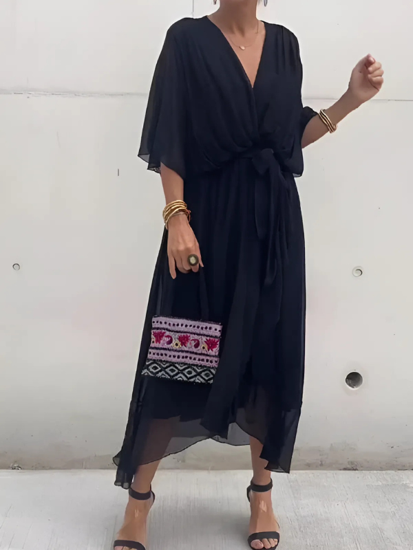 Timeless Wrap Midi Dress