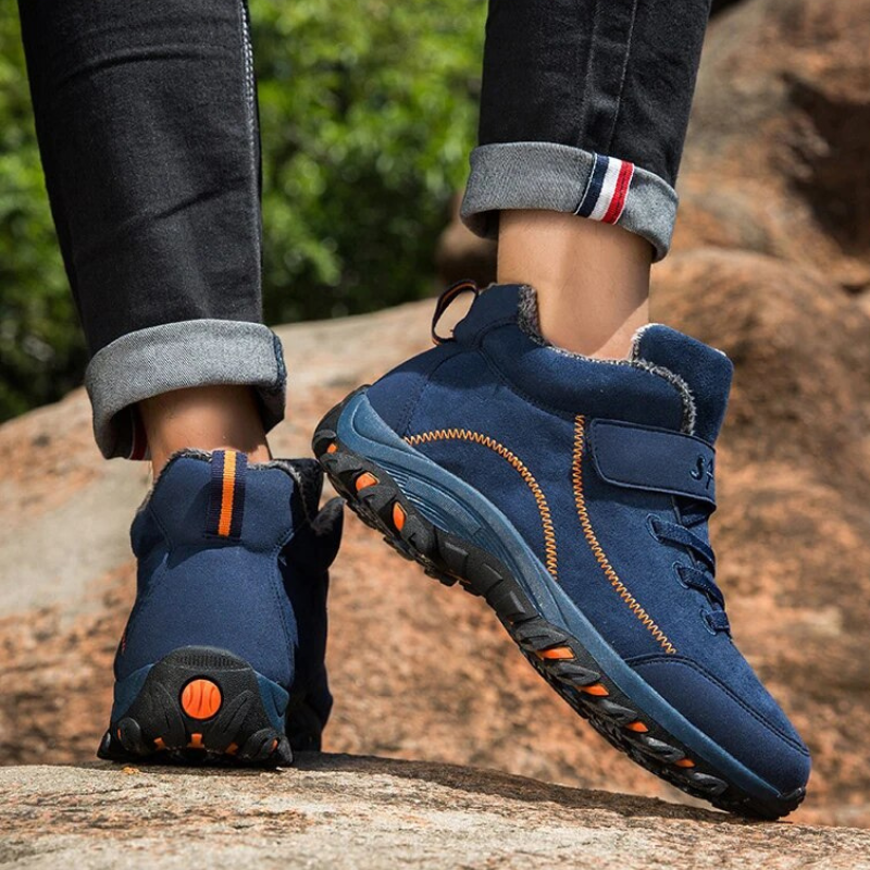 Women Orthopedic Boots Comfortable Suede Leather Warm Hiking Boots