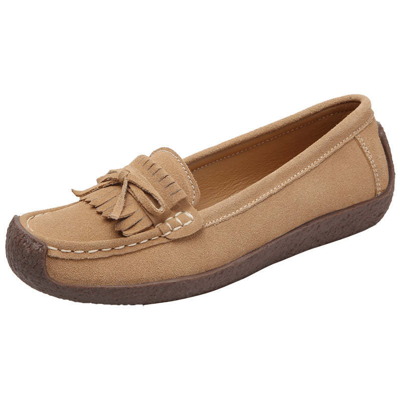 Wild Beef Tendon Flat Bottom Shoes