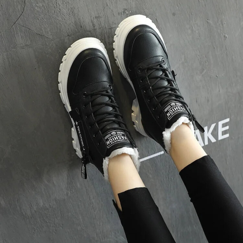 Winter Boots Women Fleece Lined