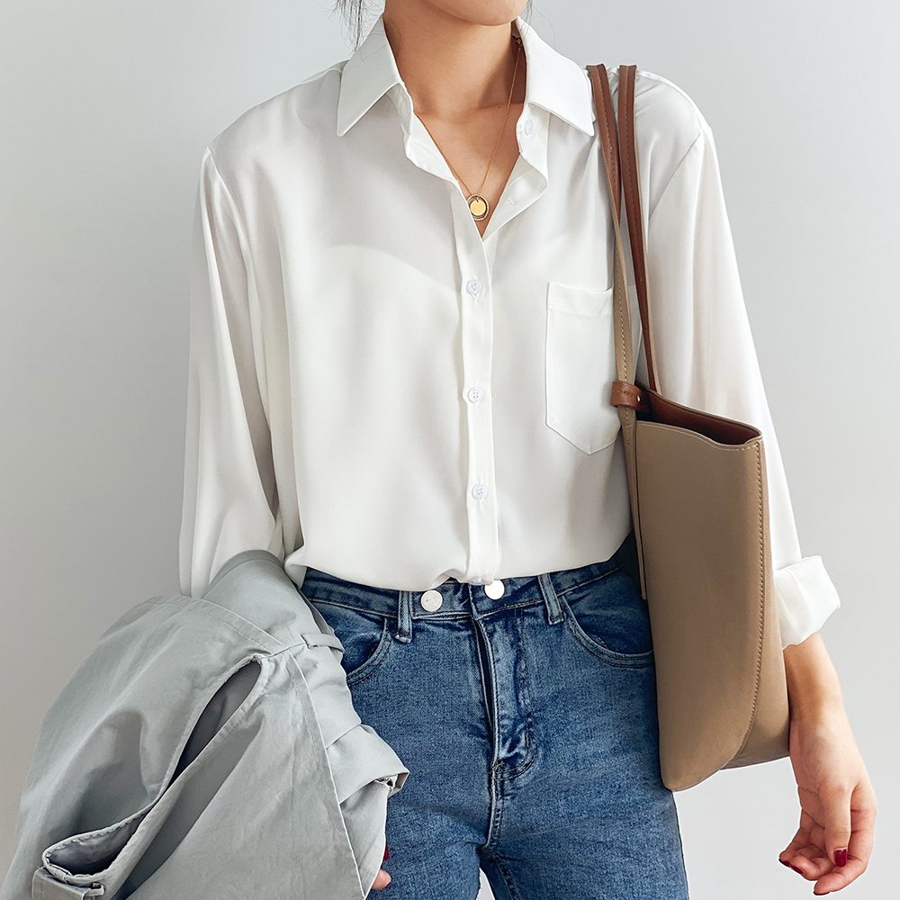 Chic Satin Blouse for Women