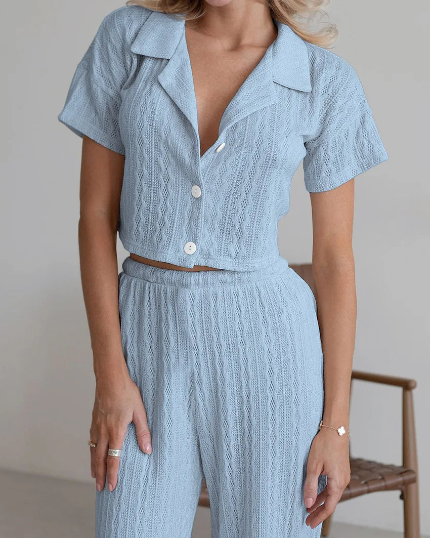 Textured Loungewear Set