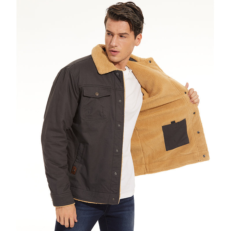 Bomber Jacket With Wool Lining