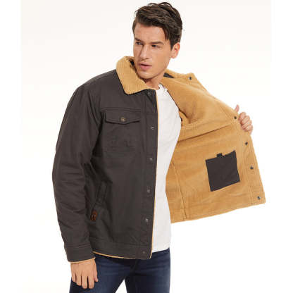 Bomber Jacket With Wool Lining