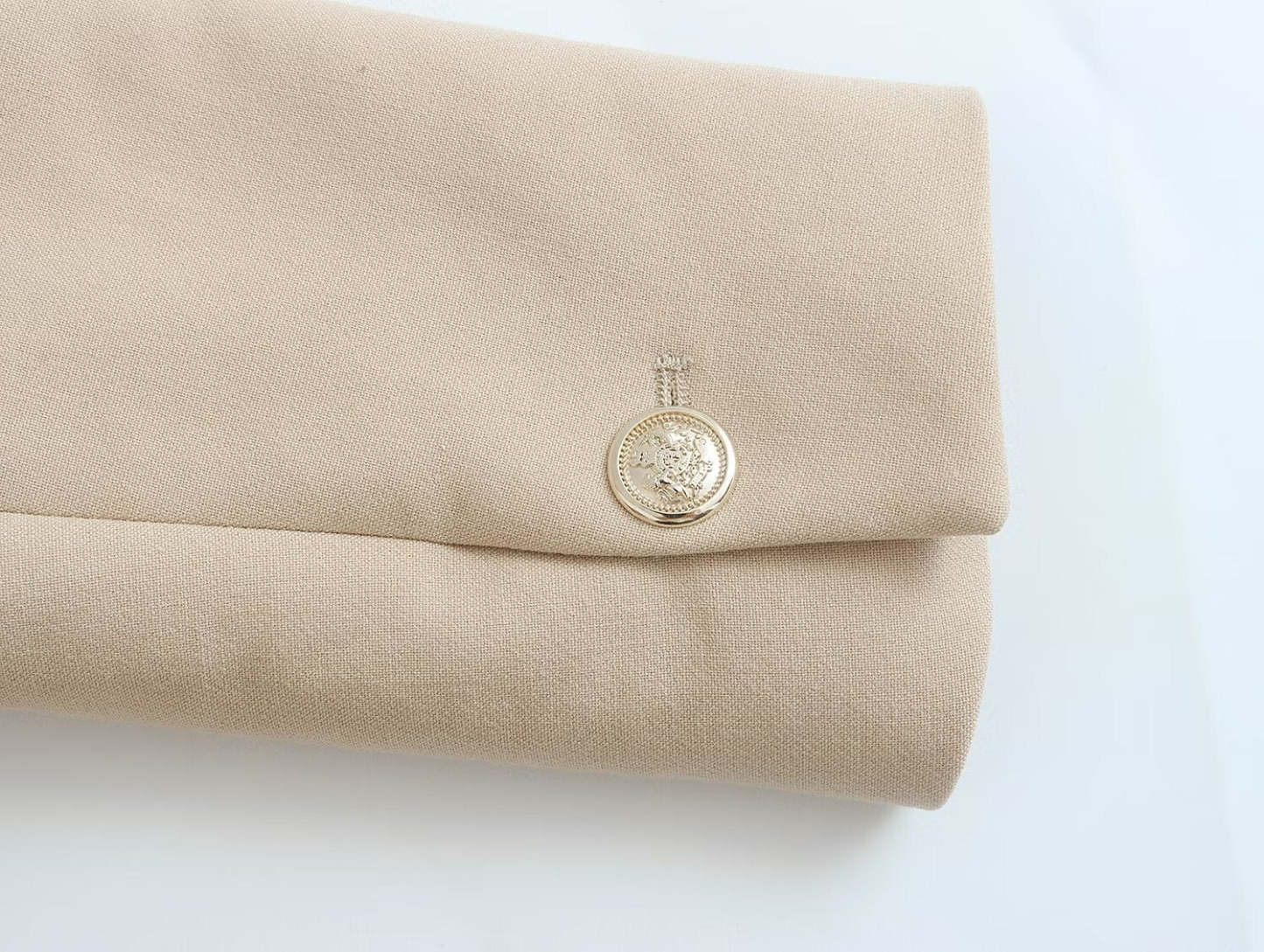 Long Ladies Blazer With Gold Button