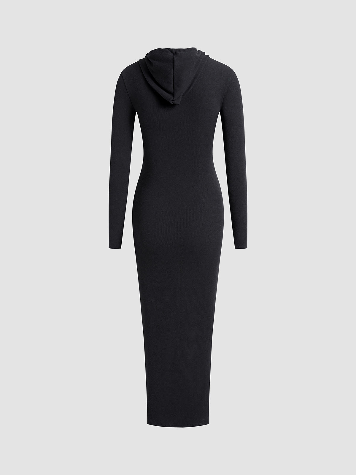 Casual Hooded Dress with Drawstring